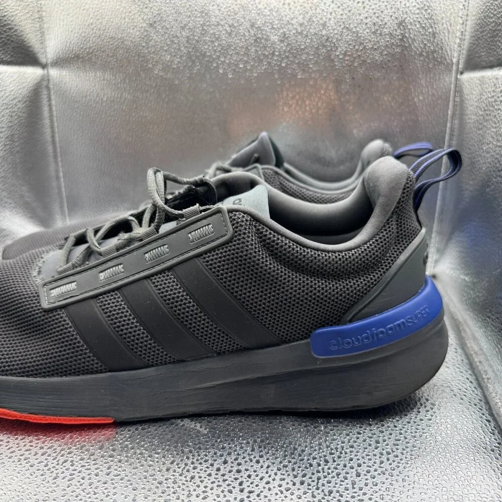 Size 14 Adidas Racer TR21 Black Mens Low Top Lace Up Running Sneaker Shoe GZ8185